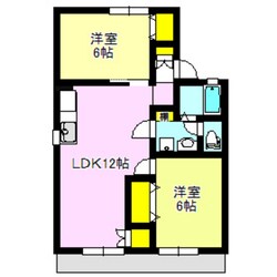 セジュールかたやまの物件間取画像